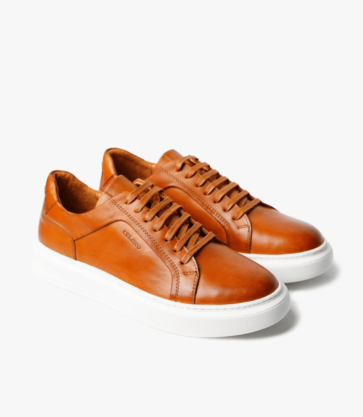 BASKET SUEDE EN CUIR, Tabac – CL6063