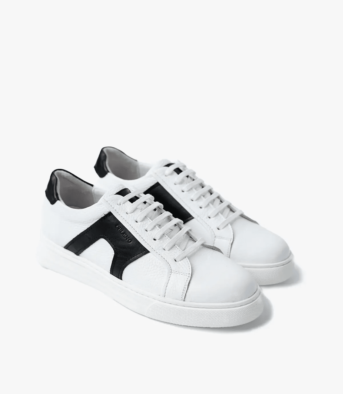 BASKET Switch En Cuir, Blanc et Noir– CL6094 Celeno