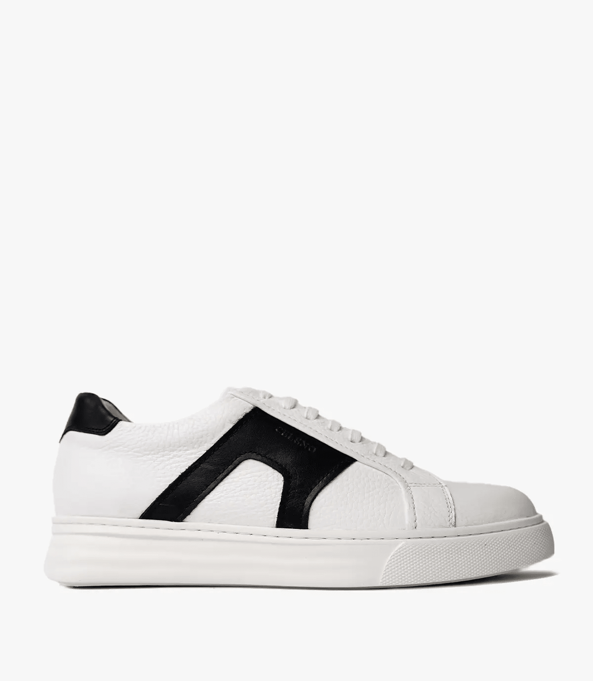 BASKET Switch En Cuir, Blanc et Noir– CL6094 Celeno
