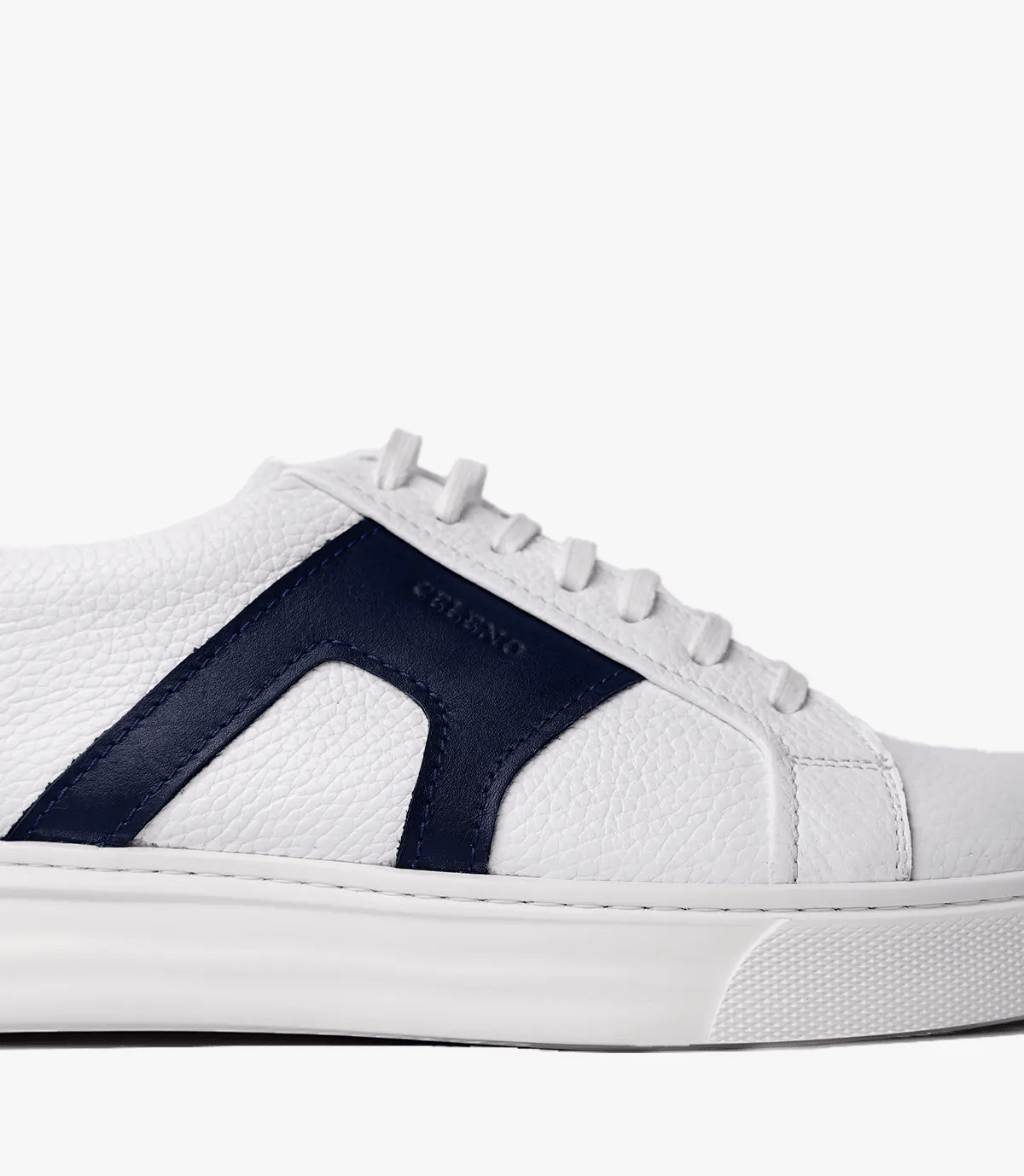 BASKET Switch En Cuir, Blanc et bleu– CL6094 Celeno