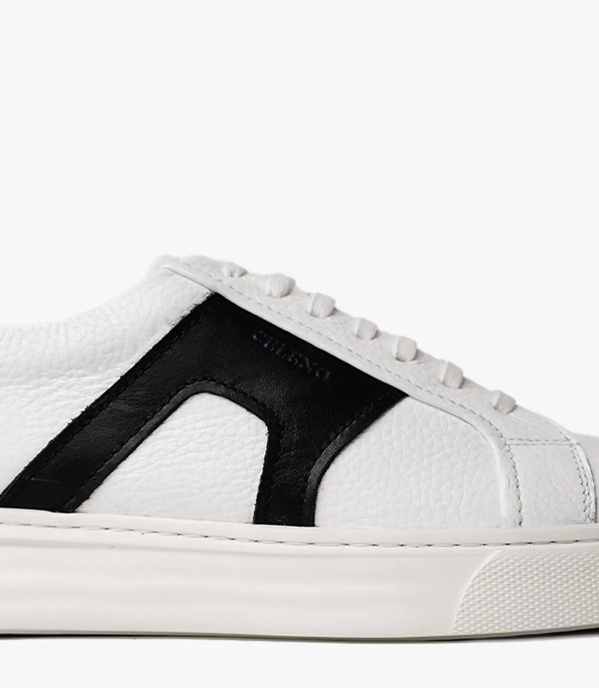 BASKET Switch En Cuir, Blanc et Noir– CL6094 Celeno