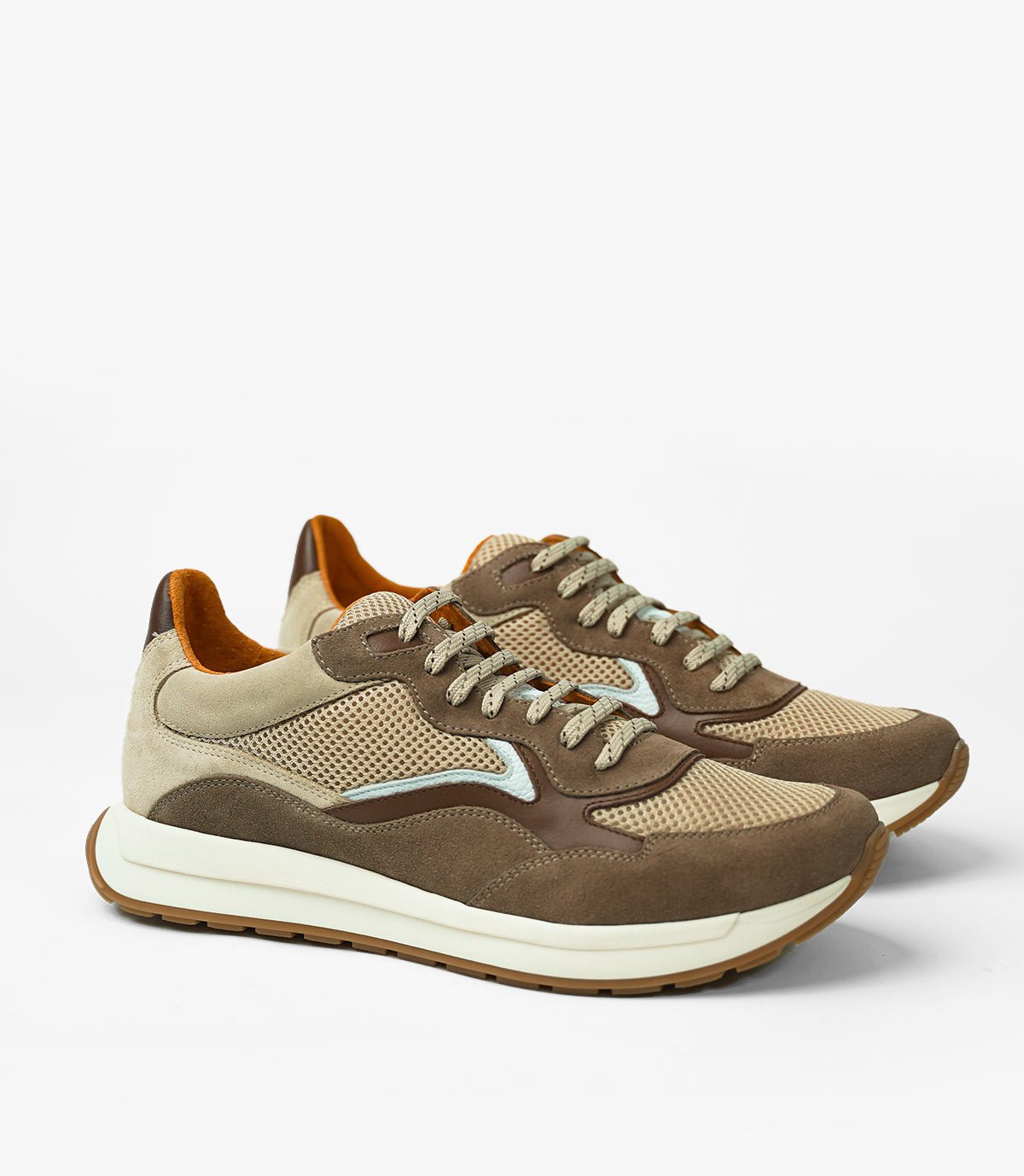 BASKET FLUENT FLEX EN DAIM, Chocolat - CL8600