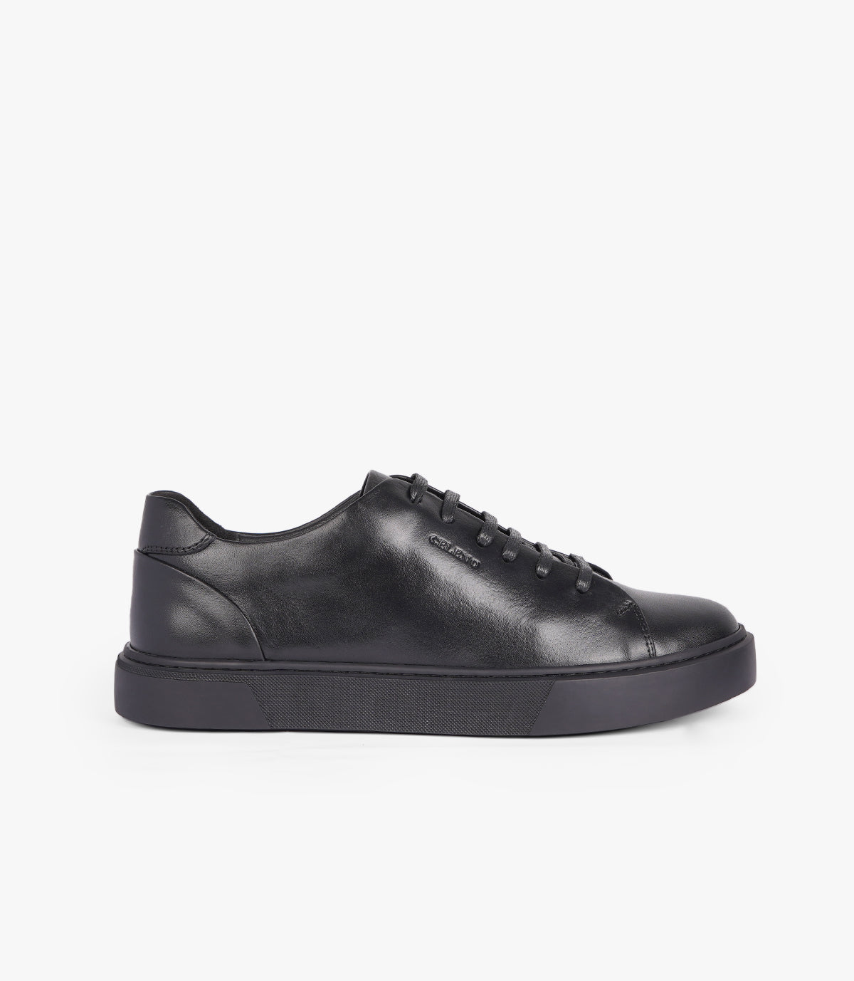 BASKET VARENO EN CUIR NOIR - CL106