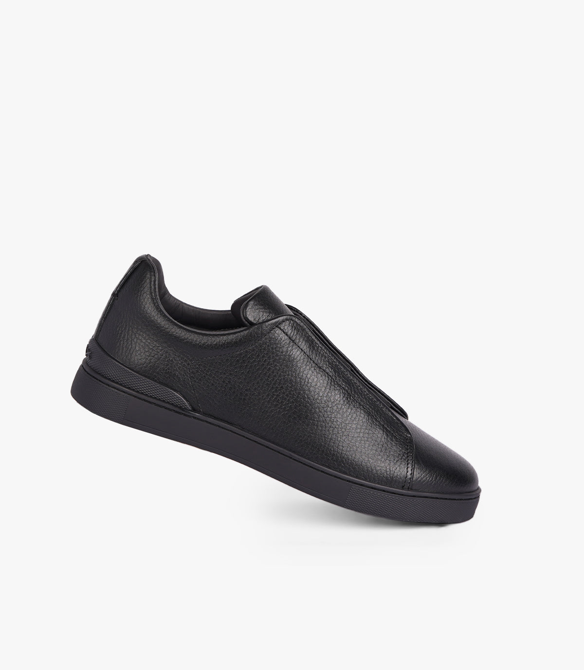 BASKET VAREK EN CUIR NOIR - CL950