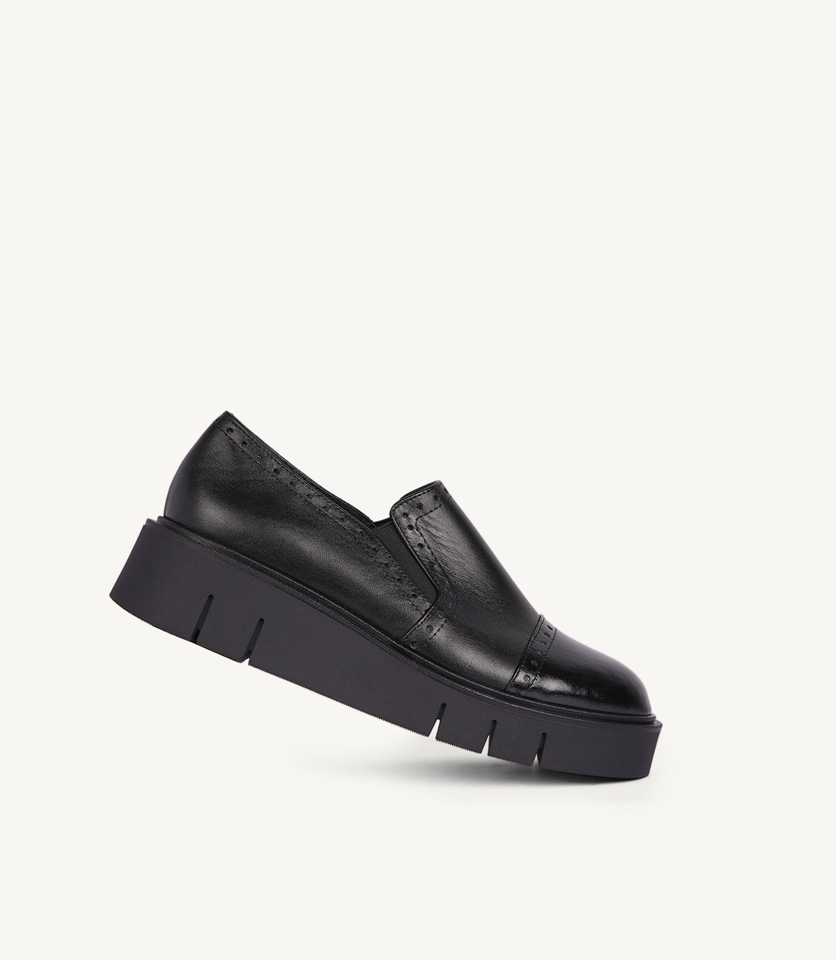 MOCASSIN RYVEN EN CUIR NOIR - 2506