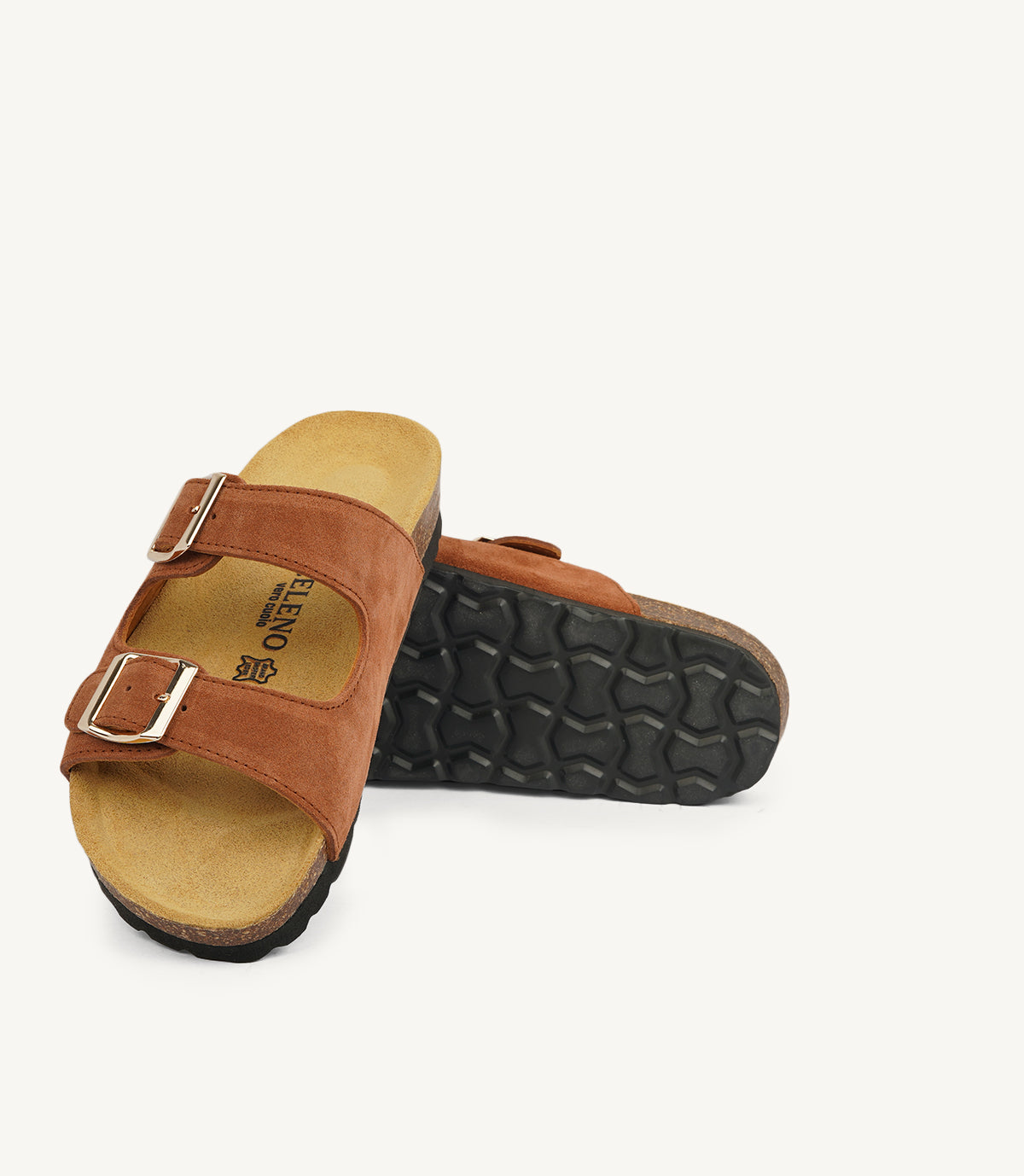SF04- SANDALES EN DAIM SALAMON