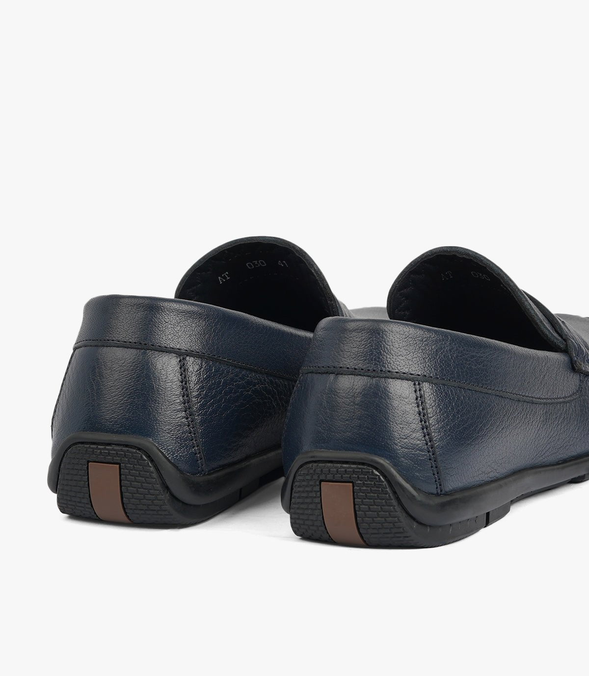 Mocassin ZAYAN en Cuir, Bleu nuit – CL030