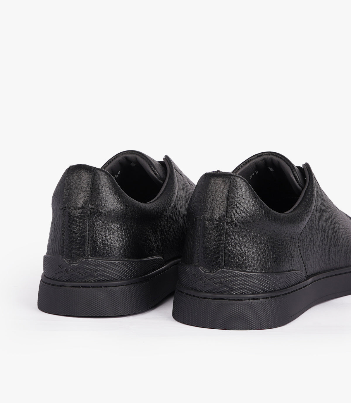 BASKET VAREK EN CUIR NOIR - CL950