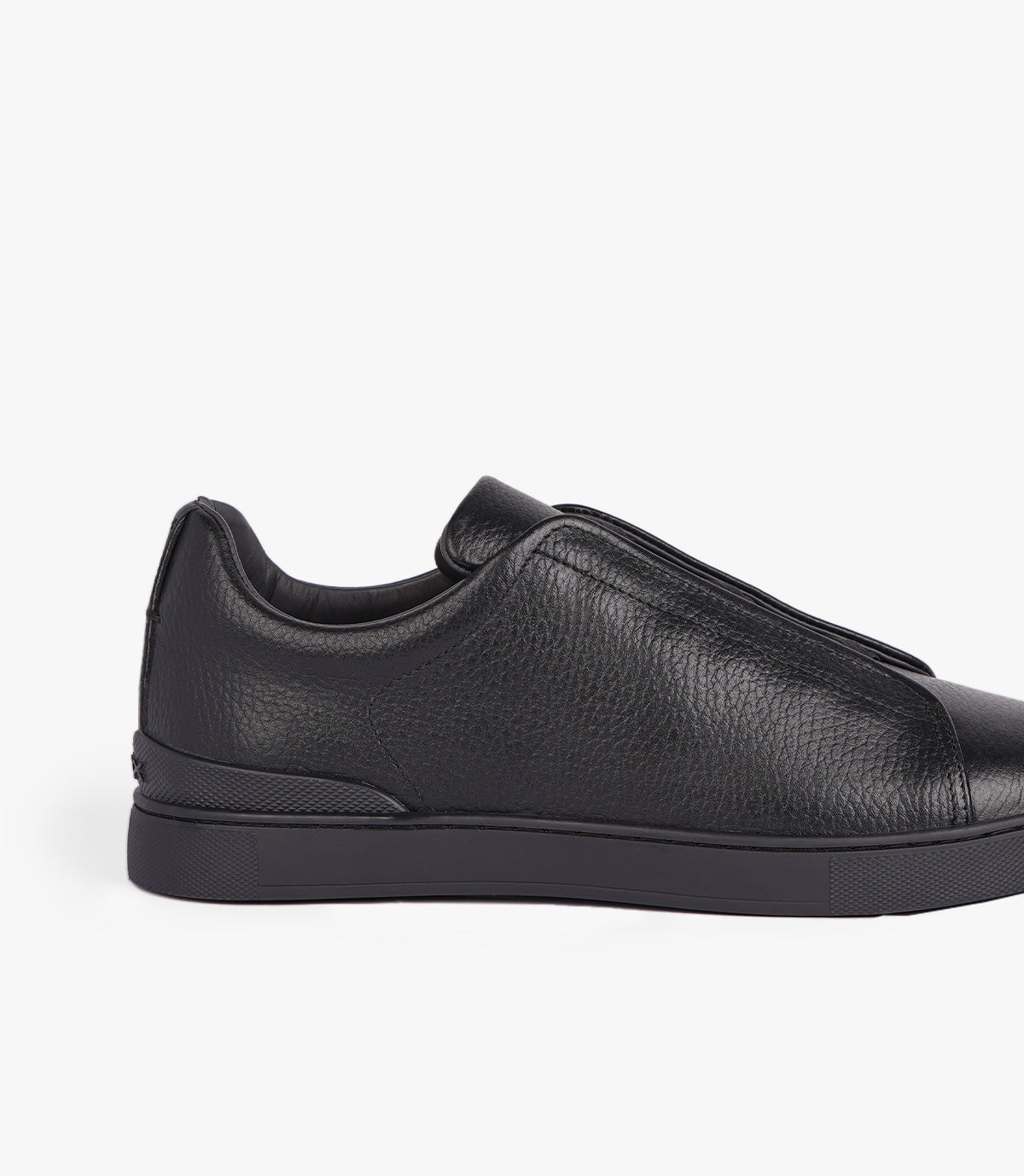 BASKET VAREK EN CUIR NOIR - CL950