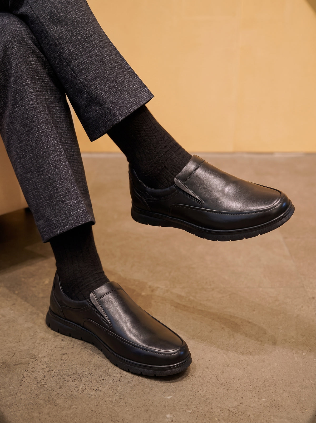 JACOB en Cuir, Noir-CL3089