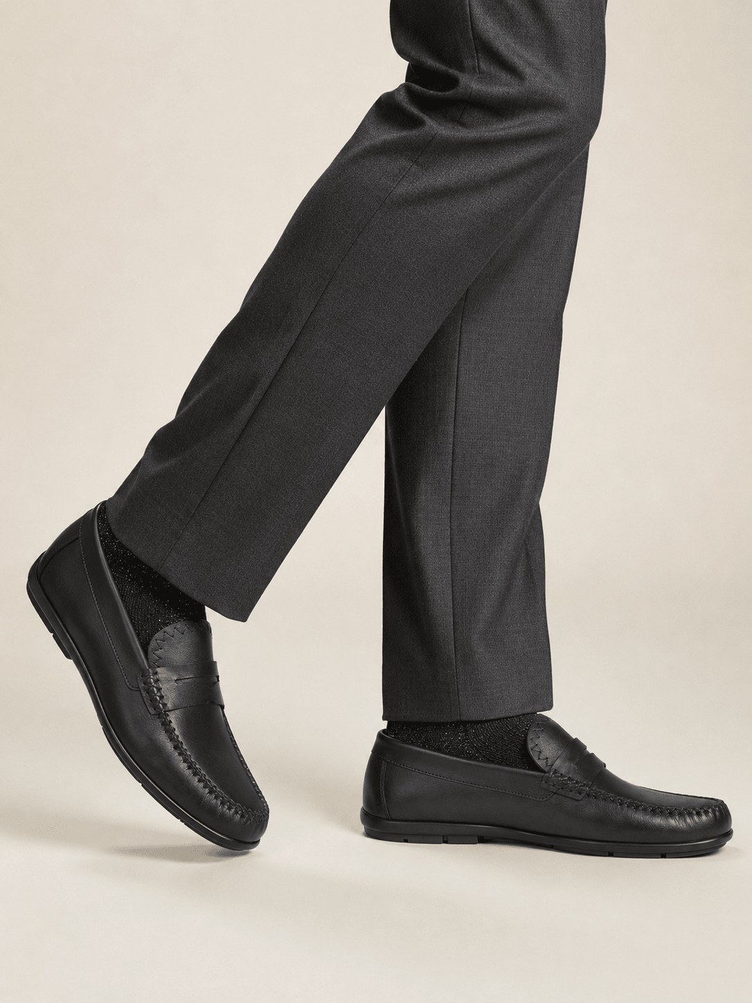 Mocassin ZAYAN en Cuir, Noir – CL030