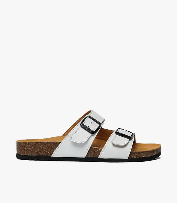 SANDALES WALK EN CUIR, Blanche – SL02 Celeno