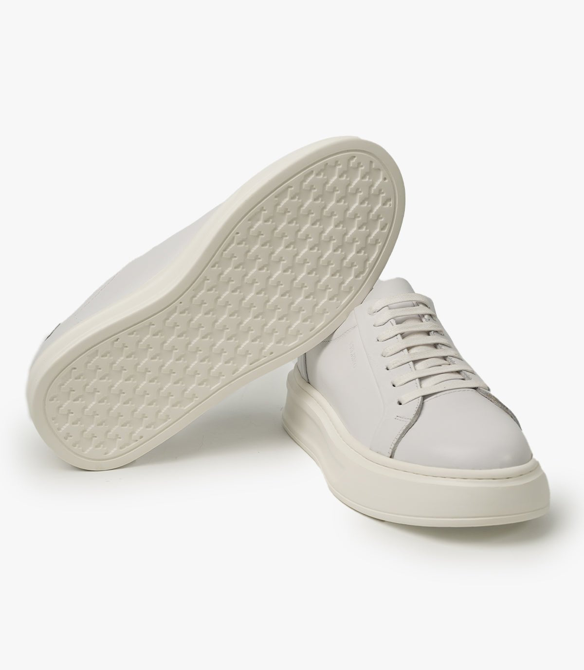 BASKET ROYALE en Cuir, Blanc – CL6065