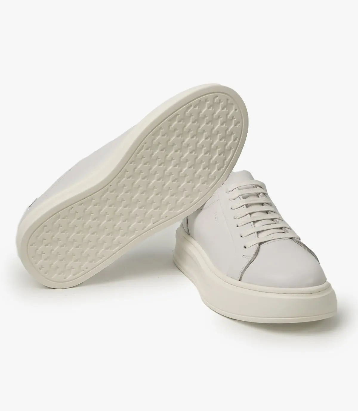 BASKET ROYALE en Cuir, Blanc – CL6065 Celeno