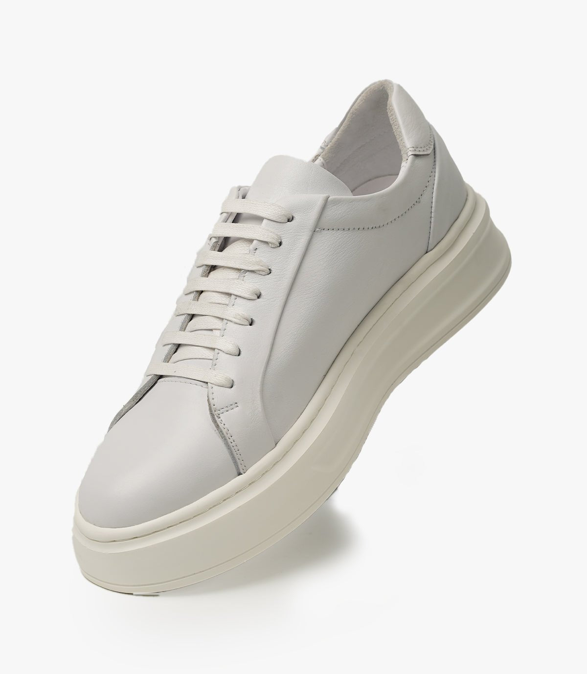 BASKET ROYALE en Cuir, Blanc – CL6065