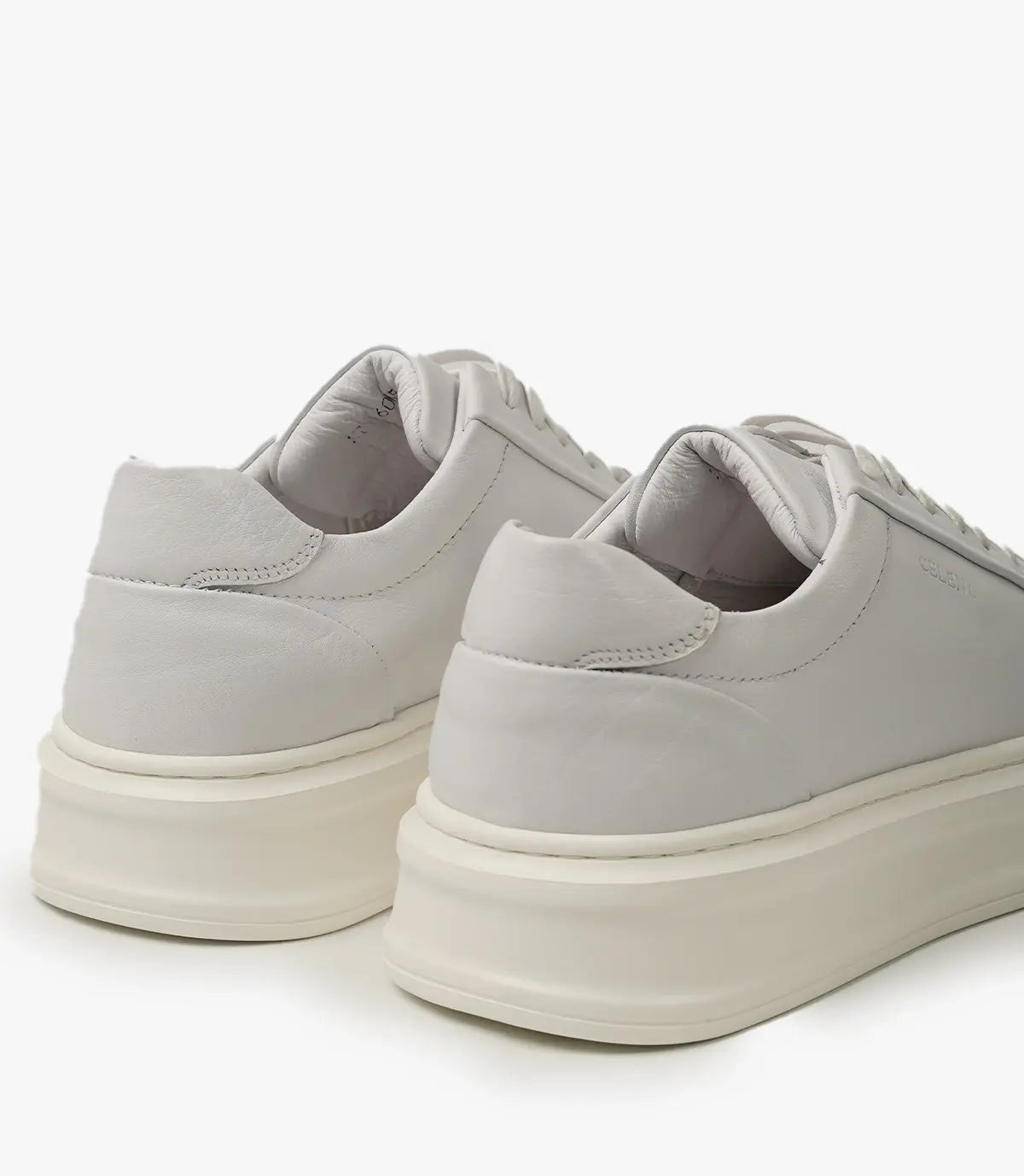 BASKET ROYALE en Cuir, Blanc – CL6065 Celeno