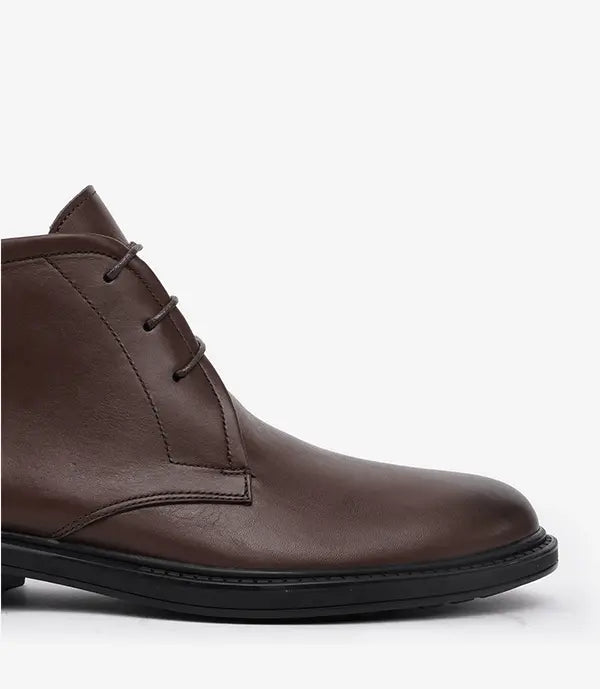 Bottine CHUKKA en Cuir, Marron -CL201 My Store
