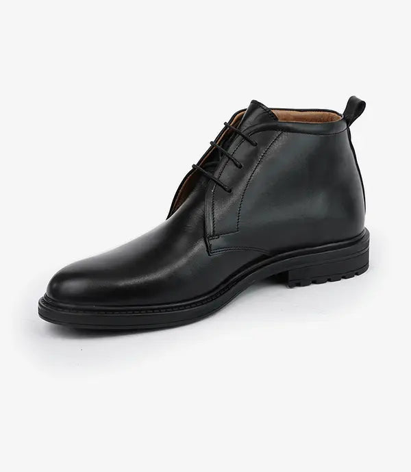 Bottine CHUKKA en Cuir, Noir -CL201 My Store