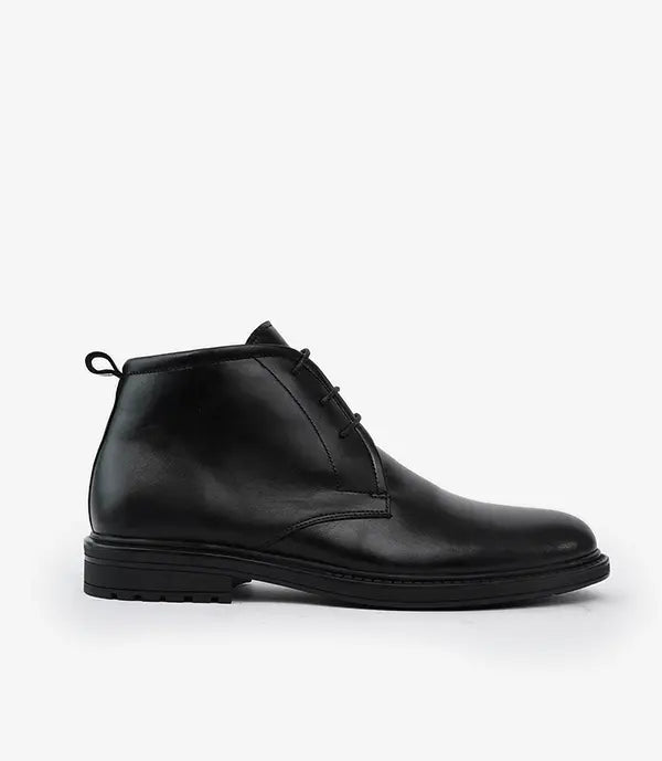 Bottine CHUKKA en Cuir, Noir -CL201 My Store