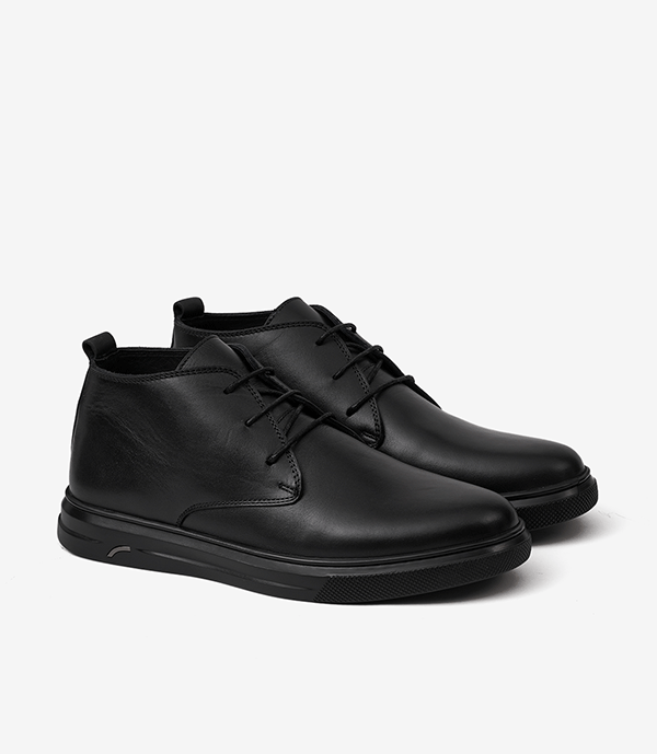 Bottine DOBBEY en Cuir, Noir -CL02 - Celeno