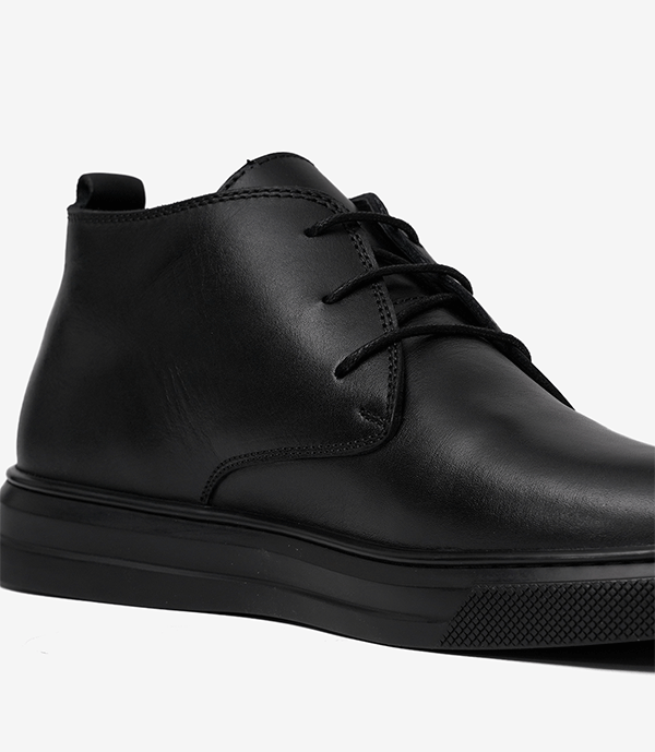 Bottine DOBBEY en Cuir, Noir -CL02 - Celeno