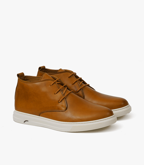 Bottine DOBBEY en Cuir, Tabac-CL02