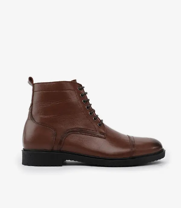 DRESS BOOT en Cuir, Tabac -CL663 My Store