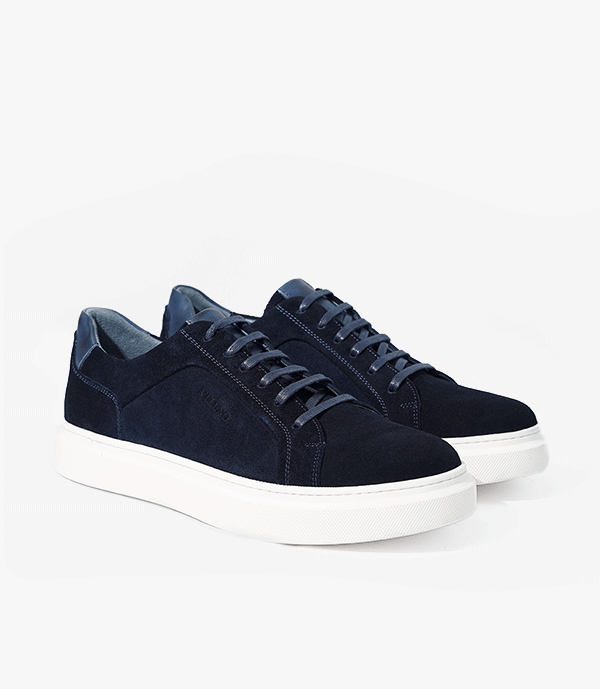 BASKET SUEDE en Daim, BLEU– CL6063