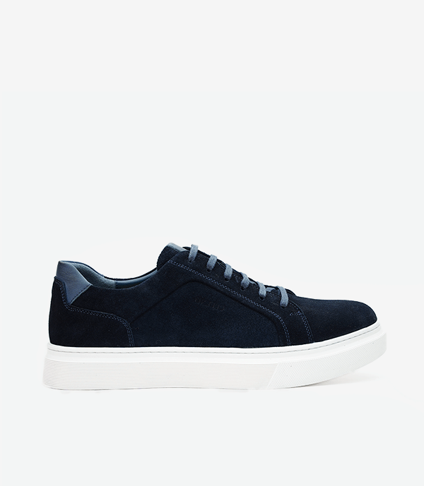 BASKET SUEDE en Daim, BLEU– CL6063