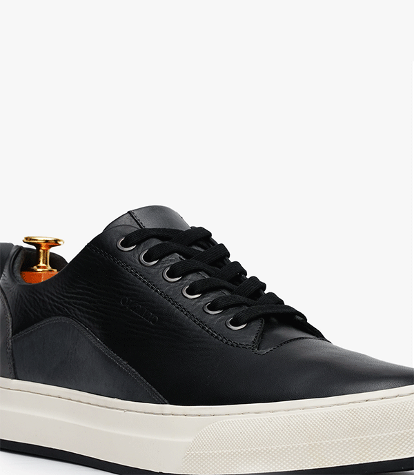 Celeno Maroc Basket Cuir Bolt Noir pour homme 4