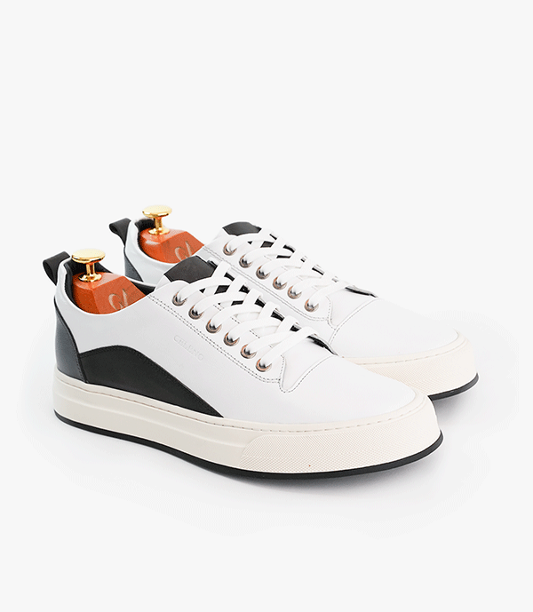 Celeno Maroc Basket Cuir Bolt Blanc pour homme 1