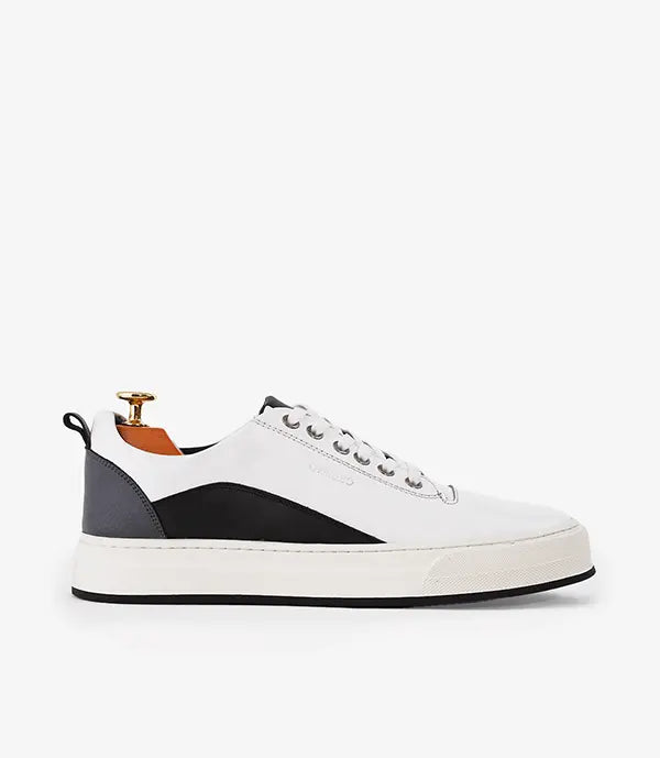 Celeno Maroc Basket Cuir Bolt Blanc pour homme 2