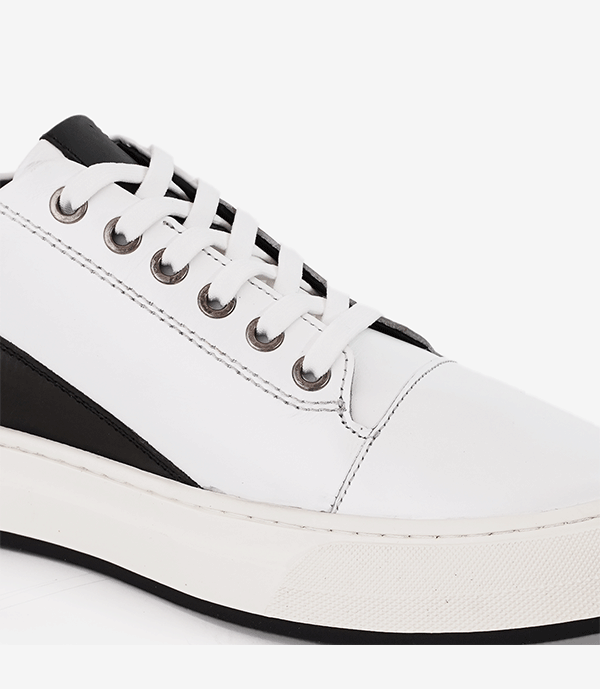 BASKET BOLT en Cuir, Blanc– CL6069