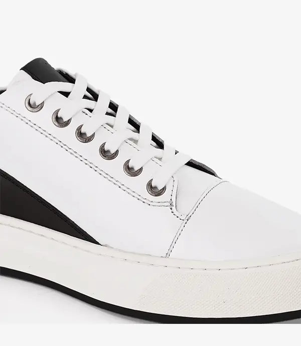 Celeno Maroc Basket Cuir Bolt Blanc pour homme 4