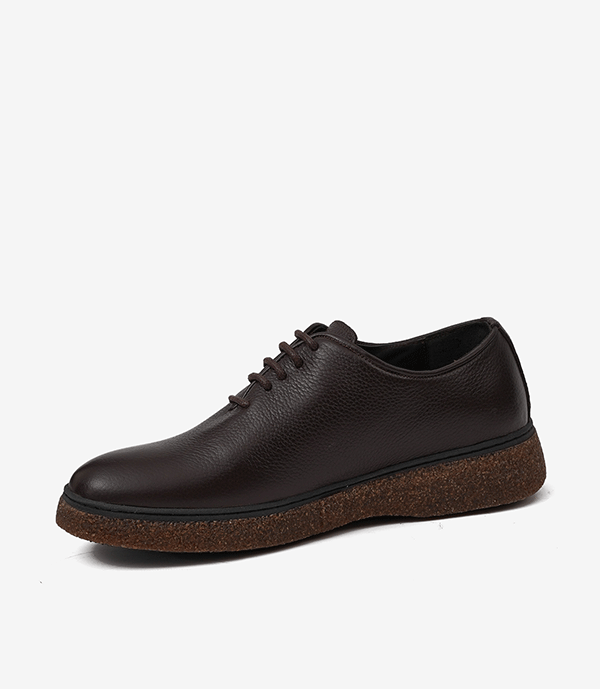 COLMAR en Cuir grainé, Marron-CL01