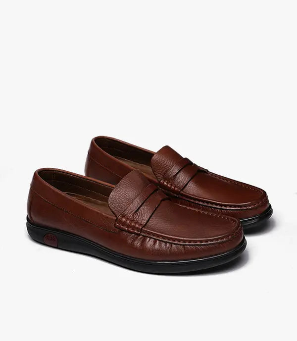 MOCASSIN EDEN En Cuir, Marron – CL146 Celeno