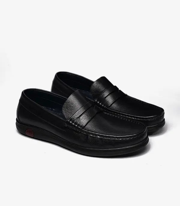 MOCASSIN EDEN En Cuir, Noir – CL146 Celeno