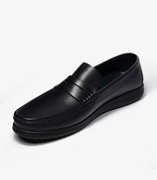 MOCASSIN EDEN En Cuir, Noir – CL146 Celeno