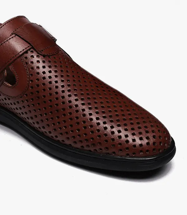 SANDALE YORK En Cuir Marron – CL3059 Celeno