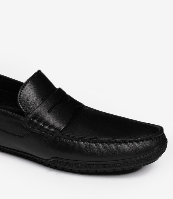 MOCASSIN Alessio en Cuir, Noir – CL012