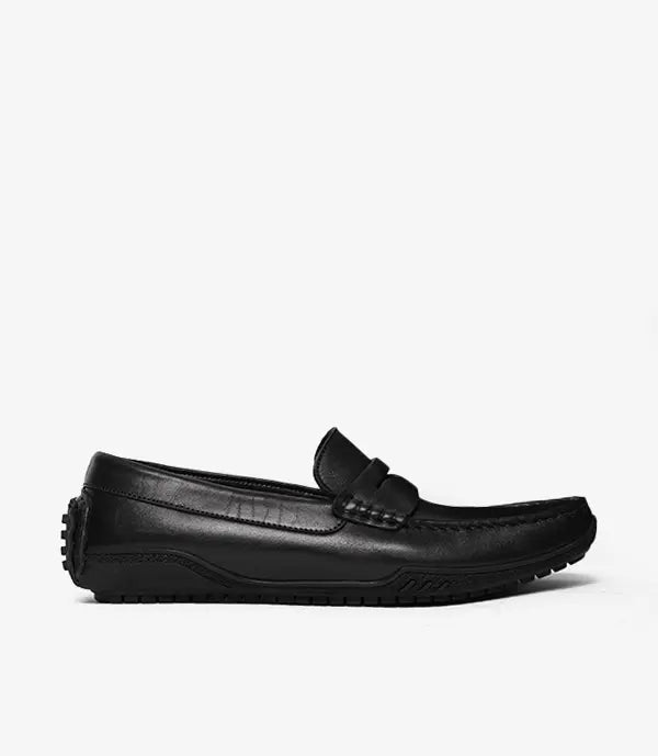 MOCASSIN Alessio en Cuir, Noir – CL012 Celeno