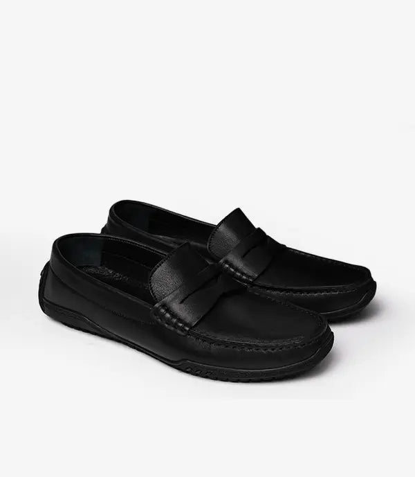 MOCASSIN Alessio en Cuir, Noir – CL012 Celeno