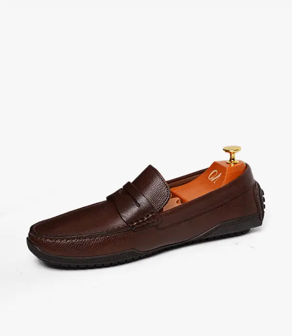 MOCASSIN Alessio en Cuir, Marron – CL012 Celeno