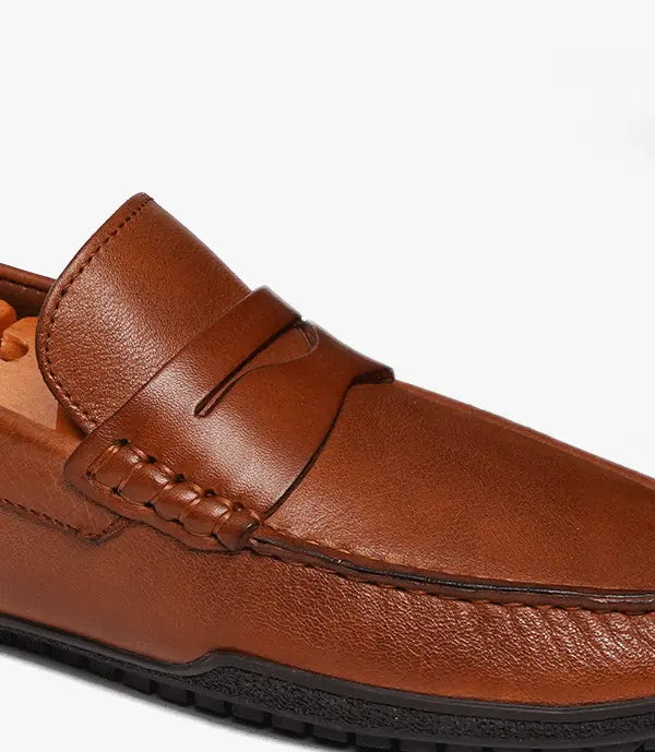 MOCASSIN Alessio en Cuir, Tabac – CL012 Celeno