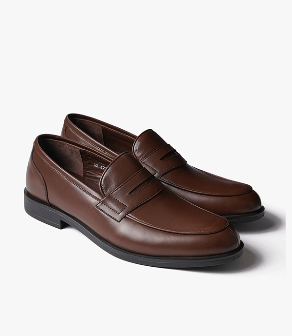 MOCASSIN Taylor en Cuir, Marron – CL477