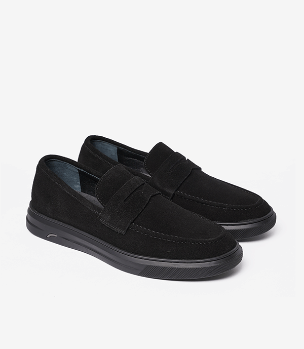 MOCASSIN ADDLER en Daim, Noir – CN6044