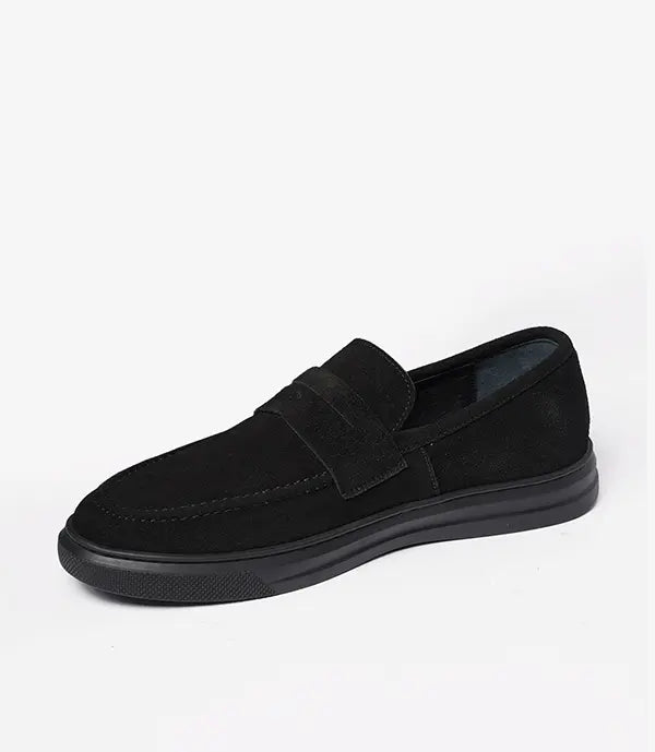 MOCASSIN ADDLER en Daim, Noir – CN6044 Celeno