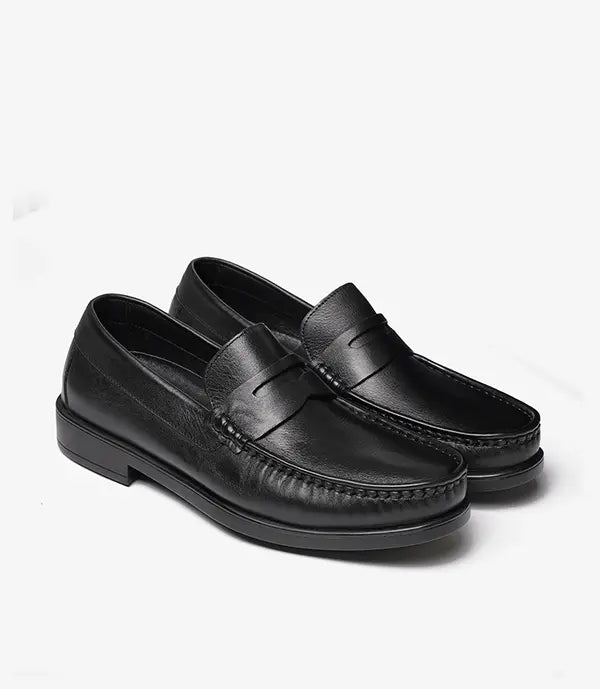 MOCASSIN ALTON en Cuir, Noir – CL46 Celeno