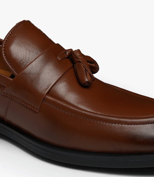 MOCASSIN HACKNEY en Cuir, Marron dégradé – CL665