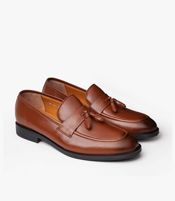 MOCASSIN HACKNEY en Cuir, Tabac dégradé – CL665